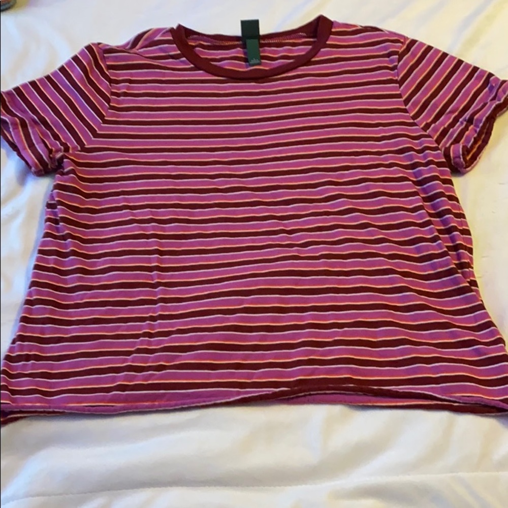 tri-colored t-shirt